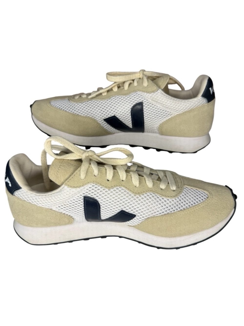 Veja Rio Branco Sneakers Men’s 9 Women’s 11 EU 42 Beige Navy Alveomesh